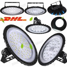 50W-500W UFO LED Hallenbeleuchtung High bay Hallenstrahler Industrielampe IP65
