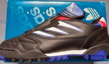 VINTAGE 90er 90s ADIDAS BERNABEU Fußballschuhe Schuhe UK 8 Box soccer shoes