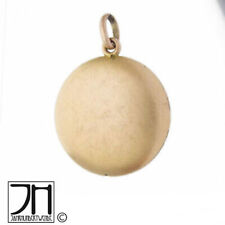 Antiker Jugendstil Doublé Anhänger um 1910 blauer Stein - nicht zu öffnen