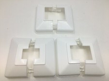 1x  Abdeck Rosette eckig