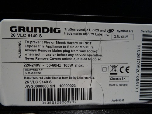 Grundig vlc 9140s - 9140s, 26
