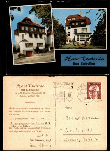 Ansichtskarte bad salzuflen - salzuflen, 2