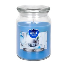 Große Duftkerze im Glas mit