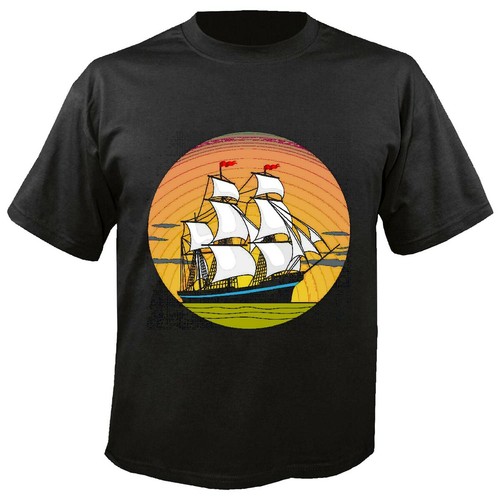 Shirt segelschiff vier - t-shirt,