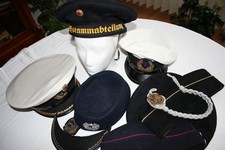 Schirmmützen Marine Tellermützen Schiffchen frühe Bundesmarine 50/60er !!!