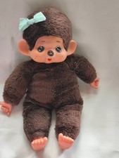  XXL Monchichi Affe Mädchen Schmusetier Stofftier Kuscheltier 42cm selten RAR 