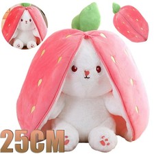 Hase Stofftier Versteckspiel 25cm Plüschtier Kuscheltier Karotten Geschenk