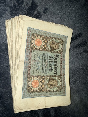 Reichsbanknote 100 mark 1920 - reichsbanknote,