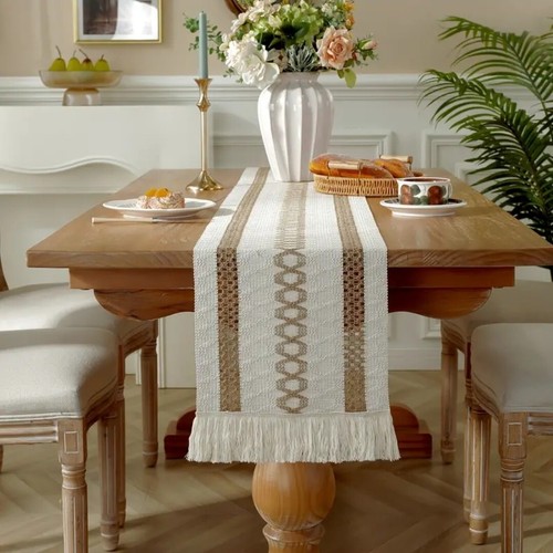 Schöner tischläufer boho - tischläufer,
