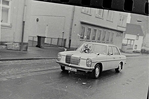 Altes foto negativ - altes, mercedes
