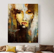 OLIVE 11 Abstrakt Leinwand