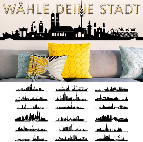 Grandora wandtattoo skyline - wandtattoo,