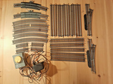 25x Mehano H0 Gleise und Weichen + Fahrregler, gebraucht