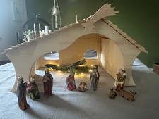 Weihnachtskrippe Holz