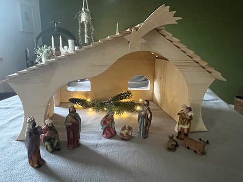 Weihnachtskrippe holz - weihnachtskrippe,