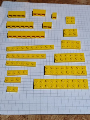 Lego basic gelb einreihig - lego,