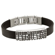 LR.Joyce Urban Alligator Armband (Edelstahl / Rindsleder)