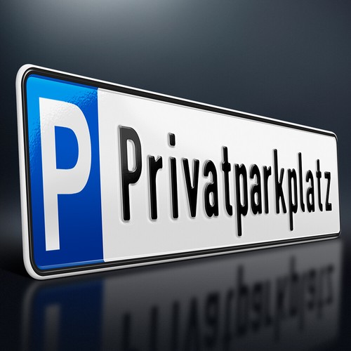 Parkplatzschild geprägter