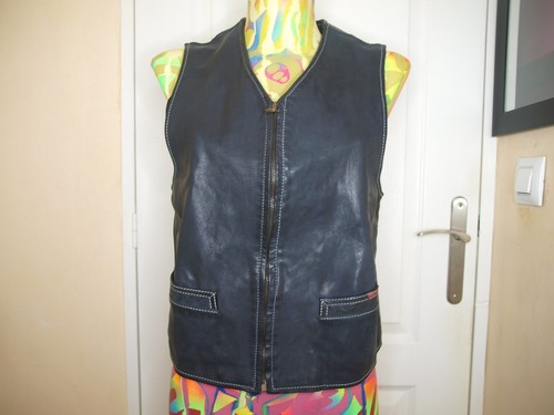 Vintage chevignon lederweste - vintage,