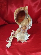 Alte Tischlampe Tischleuchte Muschel Nachttisch Lampe Leuchte Maritim (4561) 