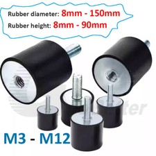 Gummipuffer Schwingungsdämpfer Stoßdämpfer Anti Vibration Gewinde M3 M4 M5 - M12