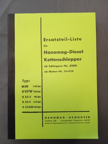 Hanomag kettenschlepper k55 - hanomag,