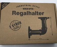 Berlin Optix Regalhalter 8cmx8cm Industrial Style Industrie Optik 2 Pakete