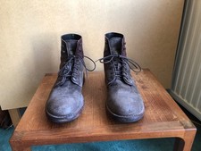 Moma stiefel aus braunem - aus, leder