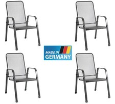 Streckmetall Gartenstuhl Stapelsessel 4 x Mec-Stor MFG Stapelstuhl stapelbar