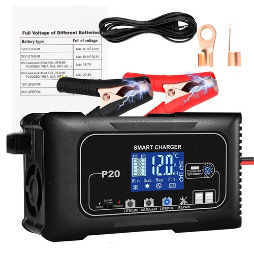 12v 24v 20a - 20a/10a, batterie