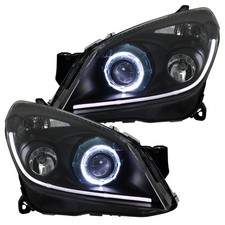 Xenon Scheinwerfer CCFL Angel Eyes Set für Opel Astra H Bj. 04-09 Schwarz