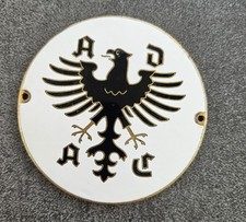 alte ADAC Plakette Autoplakette Mitgliedsplakette Kühlerplakette Abzeichen 9cm