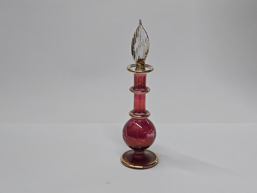 Vintage parfumflakon rubinrot - vintage,