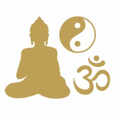 BUDDHA AUFKLEBER Deko Sticker