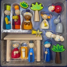 Haba Weihnachtskrippe 5291 Krippe Kinderkrippe Spielkrippe Top Zustand Grippe