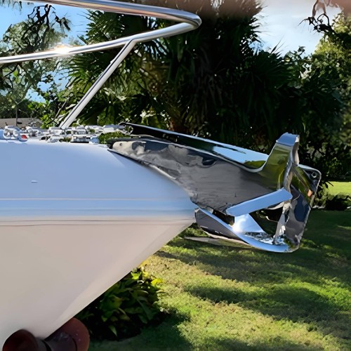 Bootsankerhalter aus edelstahl - aus,