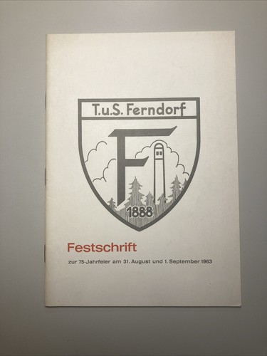 1963 tus ferndorf festschrift - 1963,