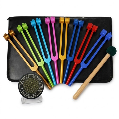 Chakra stimmgabel set teilig - chakra,