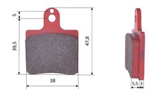 Set of brake pads (2 units)