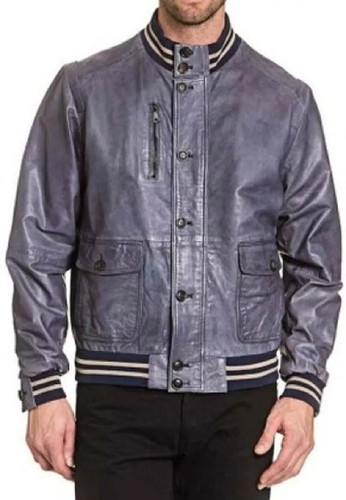 Kapraun herren lederjacke blau - lederjacke,