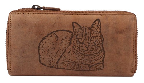 Langbörsen mit katzen motiv - langbörsen,