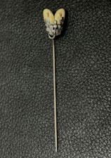 Vintage Grandel Anstecknadel - Grandelschmuck - Jagdschmuck - Eichenblatt