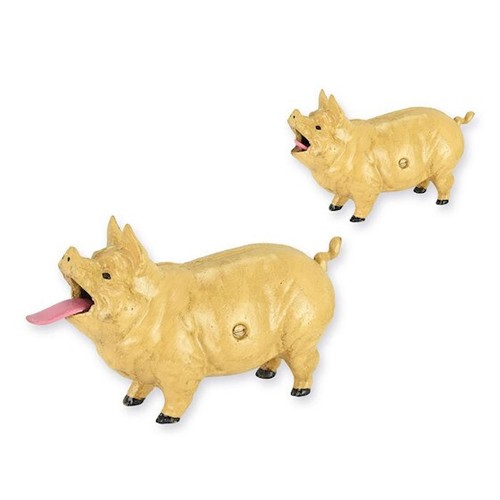 Figur spardose eisen schwein - eisen,