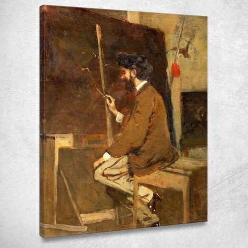 Selbstporträt von hans makart - selbstporträt,