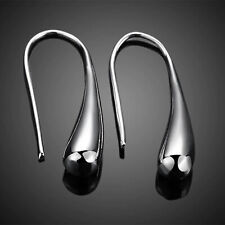 2 Stück stylische Ohrringe im Tropfen Design 925 Sterling Silber plattiert Träne