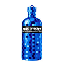 LEER Absolut Vodka Disco Blau