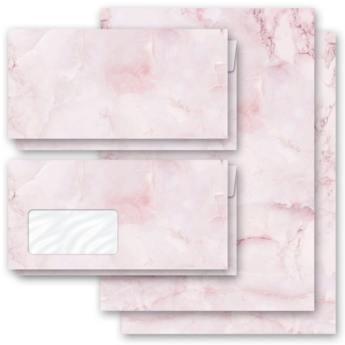 Motiv briefpapier sets marmor - motiv-briefpapier-sets,