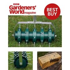 Gartenrasen Rollbelüfter mit 2 Zoll Spikes, für verdichtete & getretene Rasenflächen
