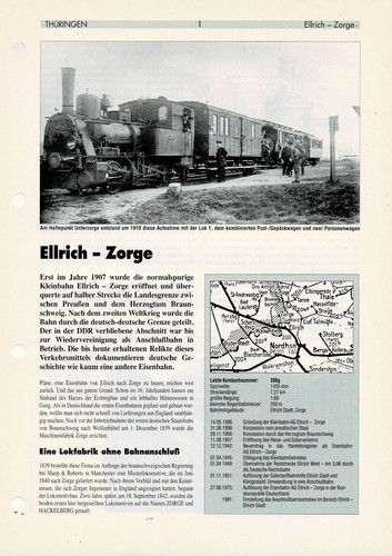 Ellrich zorge streckeninfo - ellrich,