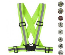 Reflektierende Hosenträger Warnweste Reflektor Hohe Sichtbarkeit Gelb